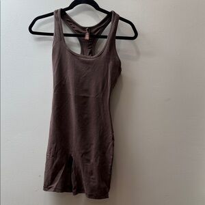SKIMS Chocolate Brown Sleeveless Bodysuit